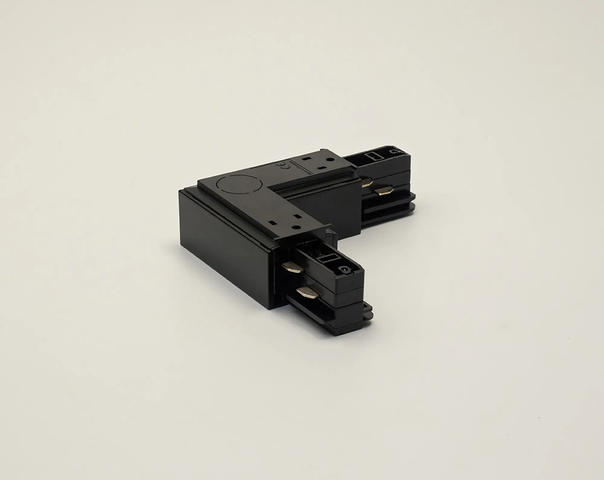 L Coupler With Feeding Option 3 Circuit Surface Mounted Track 555 1 1209 2  Eutrac 3 Circuit Surface-Black